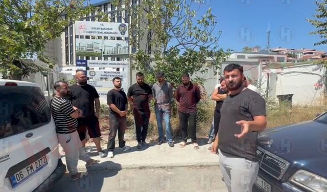 Sakarya İl Emniyet Müdürlüğü şantiyesinde işçilerden maaş eylemi: "3 aydır maaş alamıyoruz"