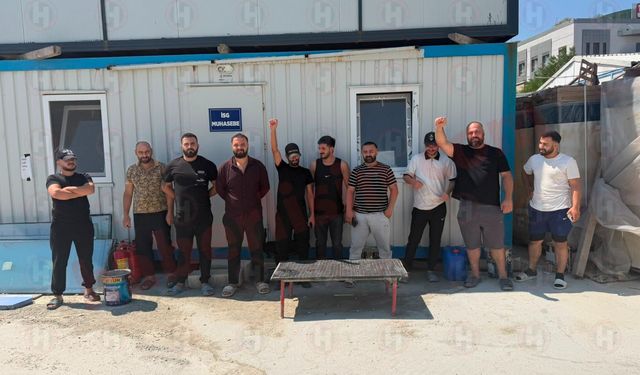 'Devlet projesi' deyip 3 aydır maaş vermediler! Emniyet inşaatının yüklenici firması eylem yapan işçileri şikayet edecek