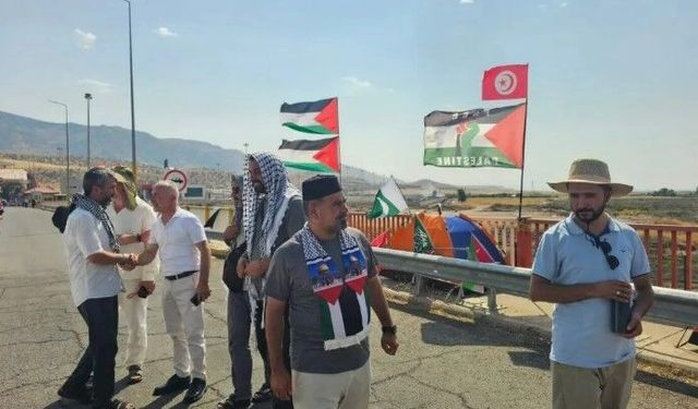 Filistin konvoyu Irak'a geçemedi, dağılma kararı aldı