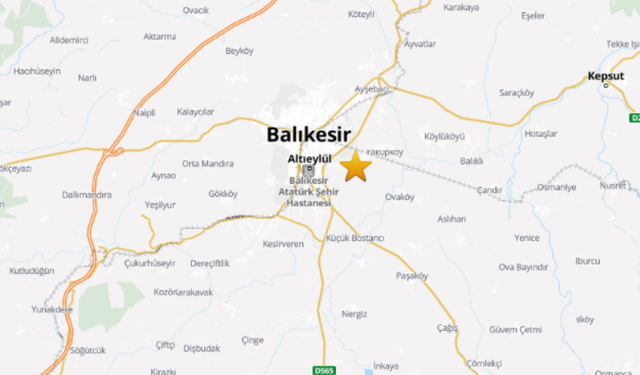 Balıkesir’de 3.1 büyüklüğünde deprem