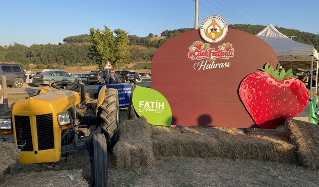 Pamukova’da Çilek Festival bu görüntüler ile başladı… 3 gün sürecek