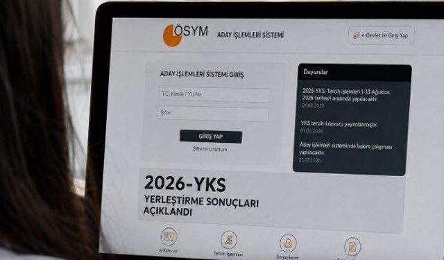 2026-YKS yerleştirme sonuçları açıklandı