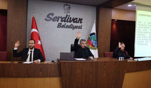 Serdivan Meclisi Eylül gündemiyle toplandı