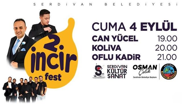 İncir Festivali bu Akşam Festival Serdivan'da