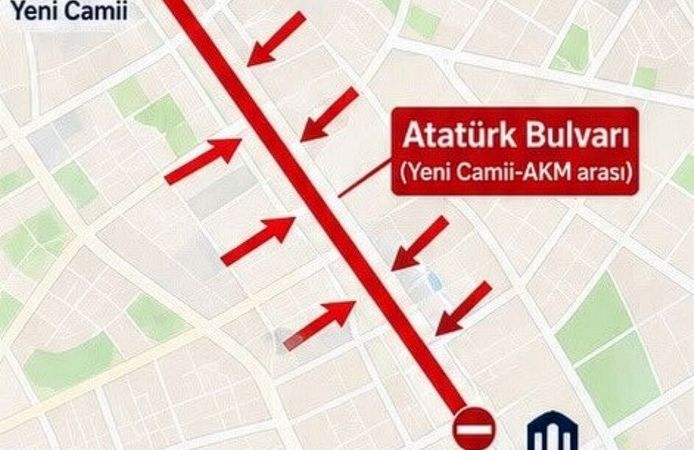 Yarın o bulvar 1 saatliğine trafiğe kapatılacak