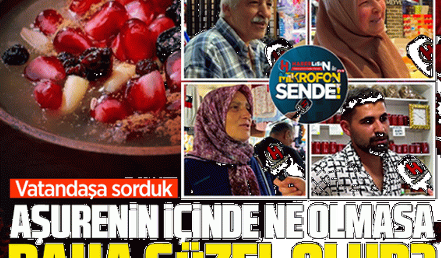 Aşurenin içinde ne olmasa daha güzel olur?