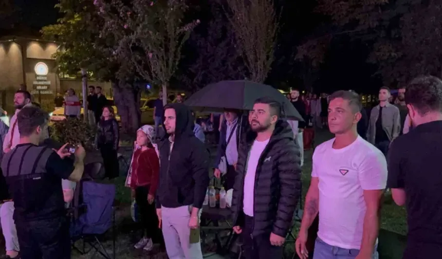 Yağmura rağmen büyük heyecan