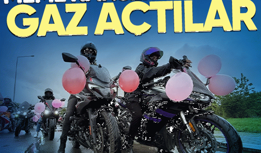 Motorları farkındalık için çalıştı: Meme kanserine karşı gaz açtılar
