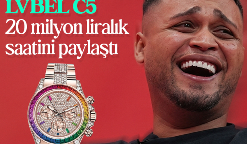 Sakaryalı rapçi Lvbel C5, 20 milyon liralık saatini paylaştı