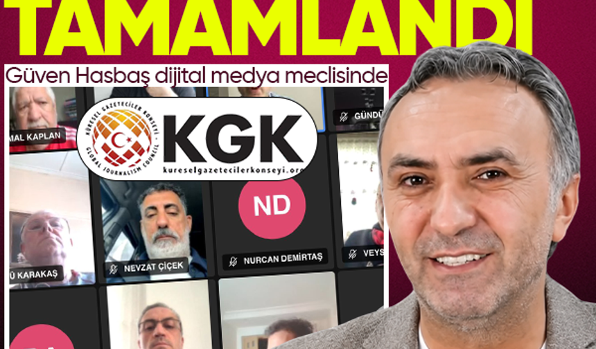 KGK meclis seçimleri tamamlandı! Güven Hasbaş dijital medya meclisinde