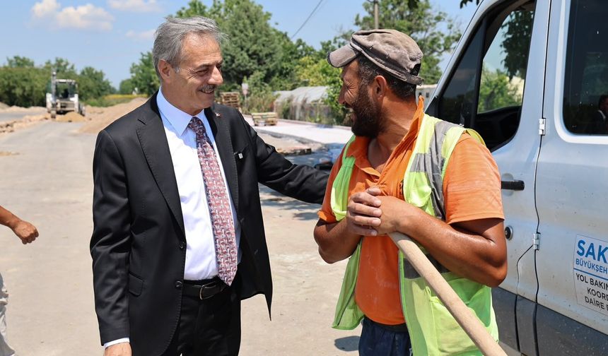 Yeni duble yolda sona yaklaşıldı... Yeni ulaşım yolu trafiği rahatlatacak