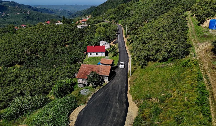 Kocaali'de fındık yolları hasat öncesi yenilendi