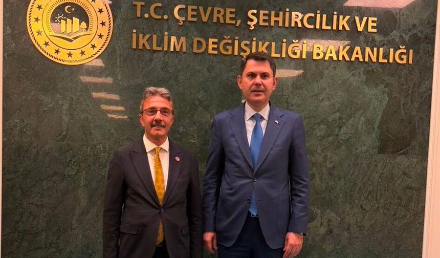 Başkan Dinç'ten Bakan Kurum'a ziyaret