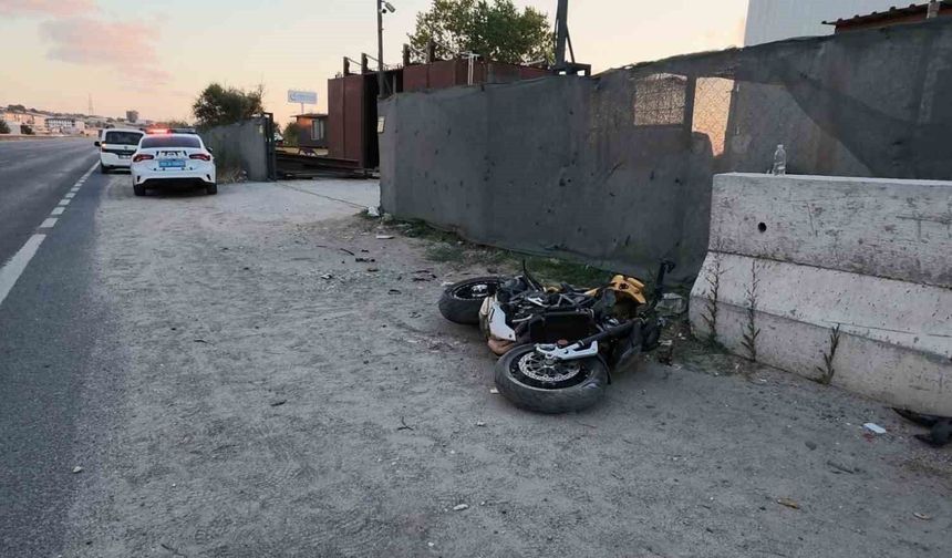 Yeni aldığı motosikletle kaza yapan genç hayatını kaybetti