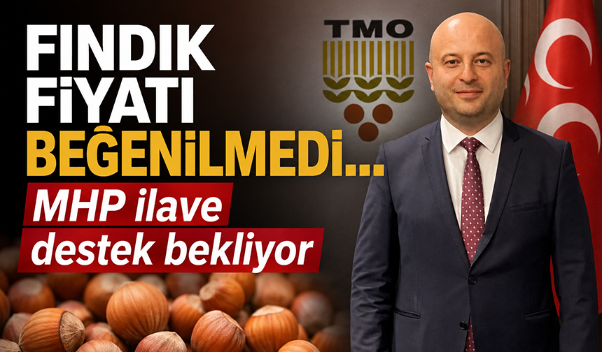 Fındık fiyatı beğenilmedi… MHP ilave destek bekliyor