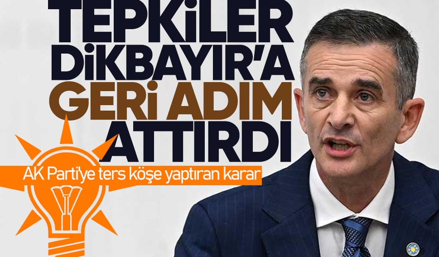 Tepkiler Ümit Dikbayır'a geri adım attırdı... AK Parti'ye ters köşe yaptıran karar