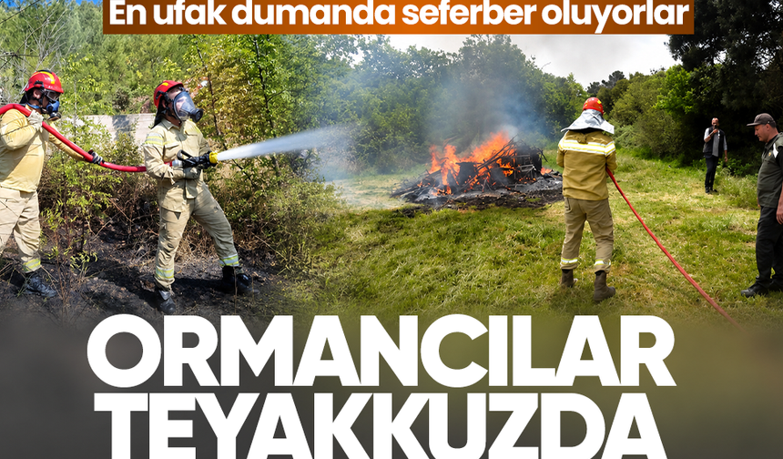 Ormancılar teyakkuzda! En ufak dumanda seferber oluyorlar