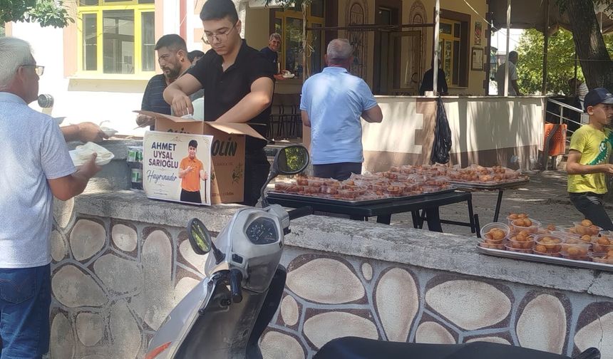 Arkadaşlarından Ahmet’e vefa... Hayrına lokma dağıttılar