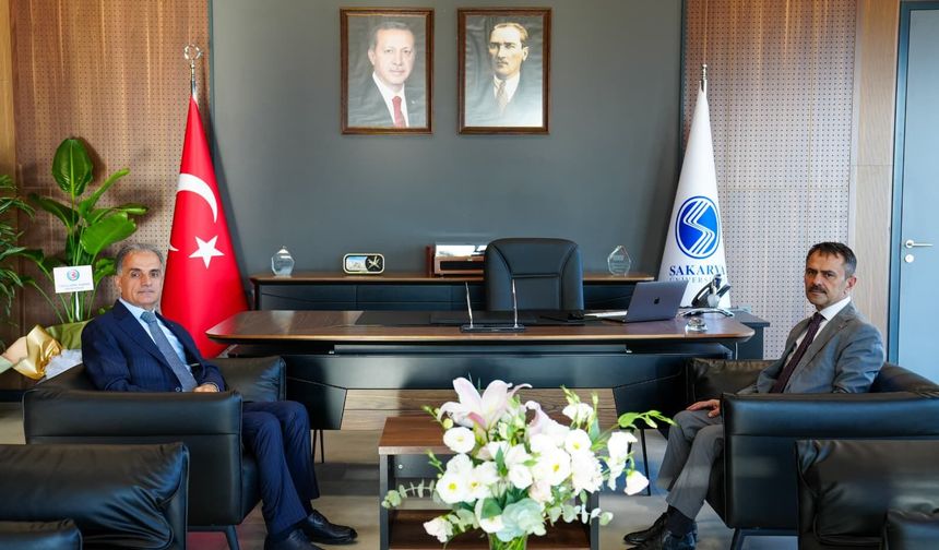 Vali İlhami Aktaş’tan Sakarya Üniversitesi Rektörü Prof. Dr. Hamza Al’a hayırlı olsun ziyareti
