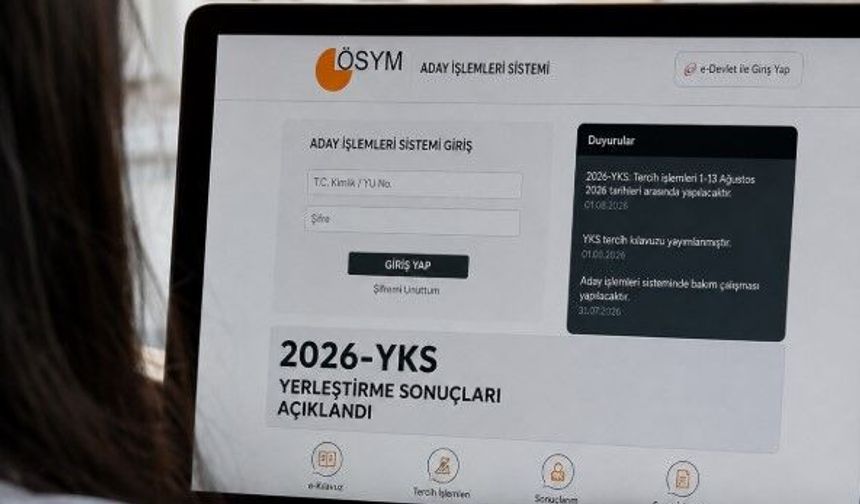 2026-YKS yerleştirme sonuçları açıklandı