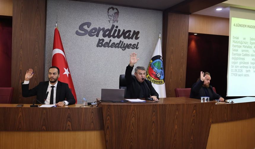 Serdivan Meclisi Eylül gündemiyle toplandı