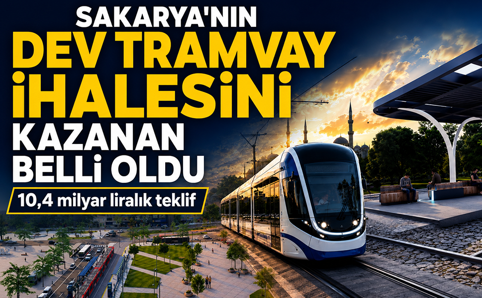 Sakarya'nın dev tramvay ihalesinde kazanan belli oldu