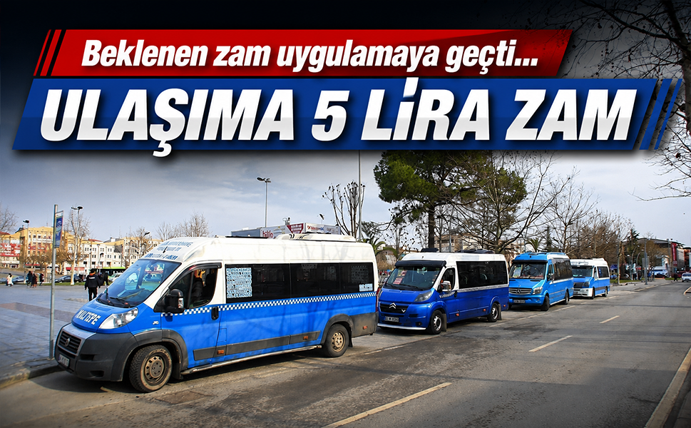 Beklenen zam uygulamaya geçti… Ulaşıma 5 lira zam