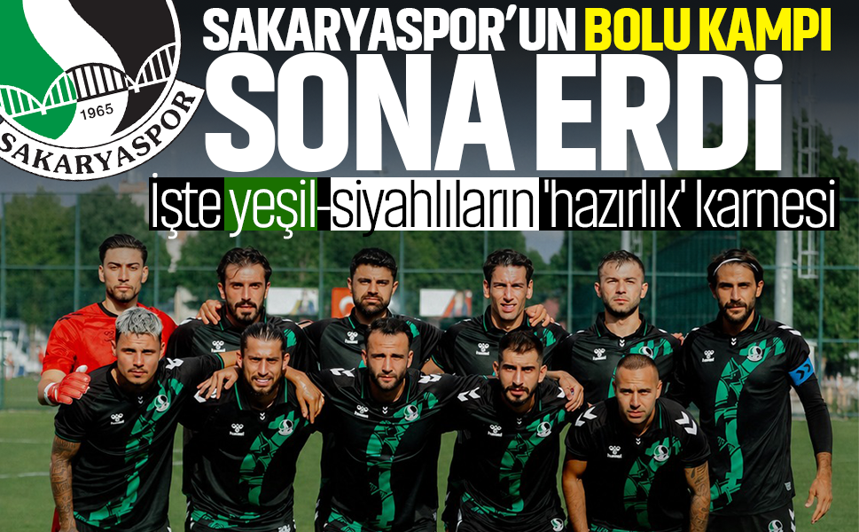 Sakaryaspor'un Bolu kampı sona erdi! İşte yeşil-siyahlıların 'hazırlık' karnesi