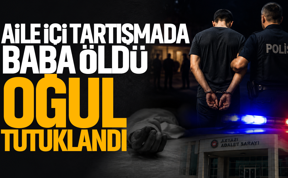 Aile içi tartışmada baba öldü, oğul tutuklandı