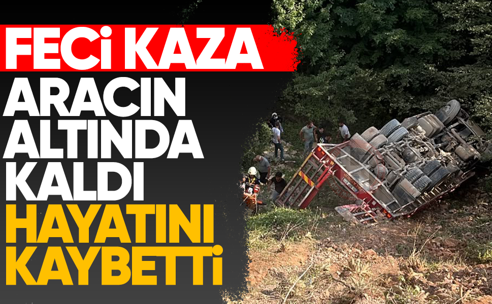 Akyazı’da feci kaza... Uçuruma yuvarlanan aracın altında kalan sürücü hayatını kaybetti