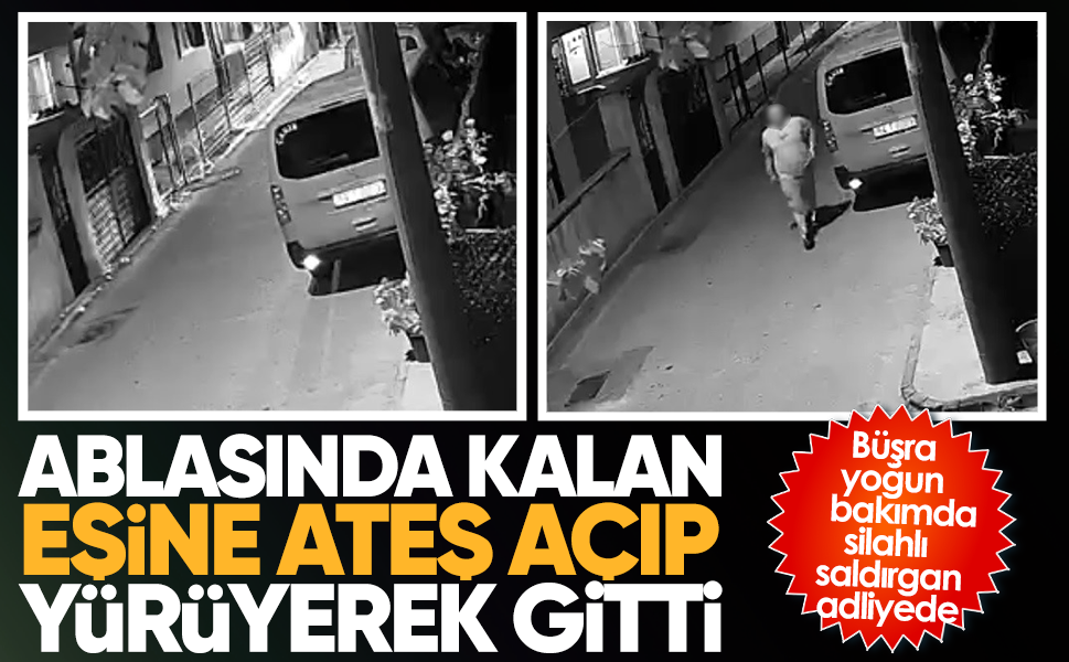 Ablasında kalan eşine ateş açıp yürüyerek gitti!