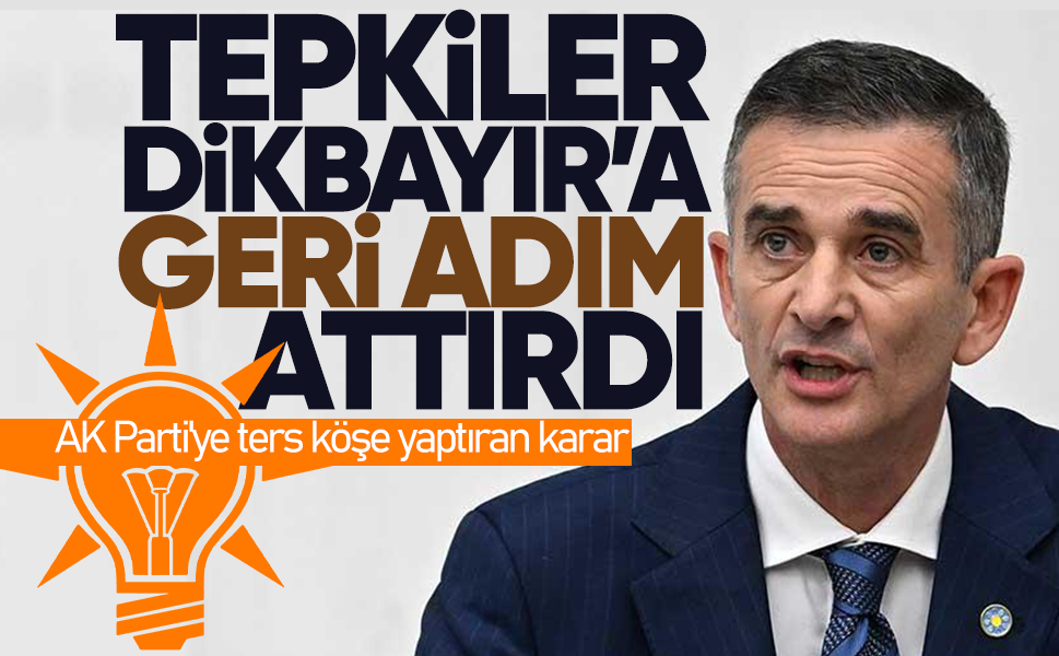Tepkiler Ümit Dikbayır'a geri adım attırdı... AK Parti'ye ters köşe yaptıran karar