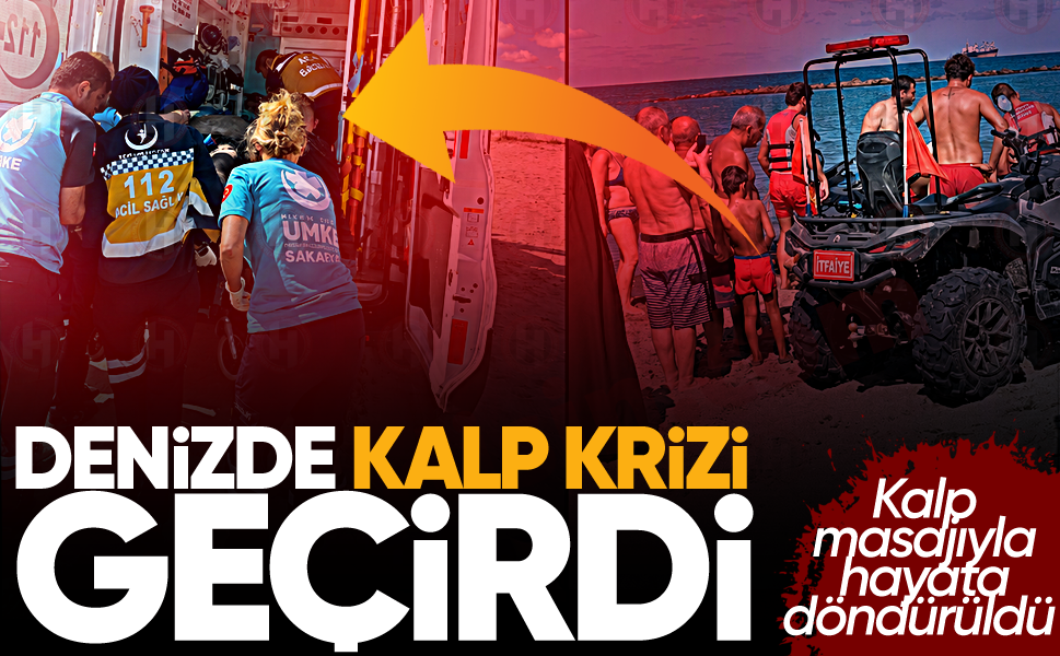 Denizde kalp krizi geçirdi... Kalp masajıyla hayata döndürüldü